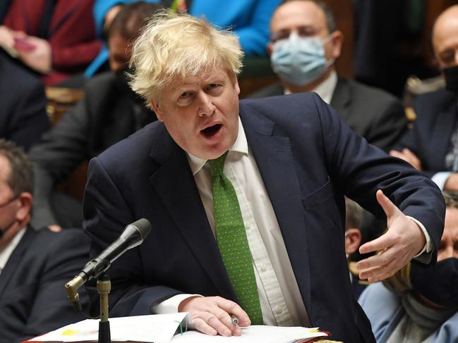 British PM Boris Johnson said the UK is “going to need” a fourth Covid shot. Picture: AFP