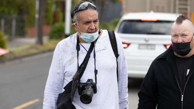 The Age photographer is pepper sprayed Luis Ascui. Protesters met a huge police presence in Richmond last September, blocking off the CBD with a ring of steel. Picture: Jason Edwards.