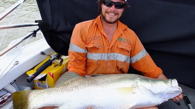 Mathew Dyer, with a 116cm barra caught on the Roper River, is our Catch of the Day winner.