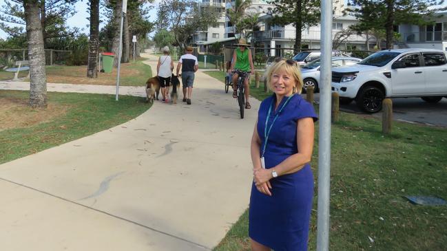 Division 14 Councillor Gail O'Neill is urging users of the Oceanway to abide by the signs after reports of cyclists and motorised skateboards travelling too quickly.