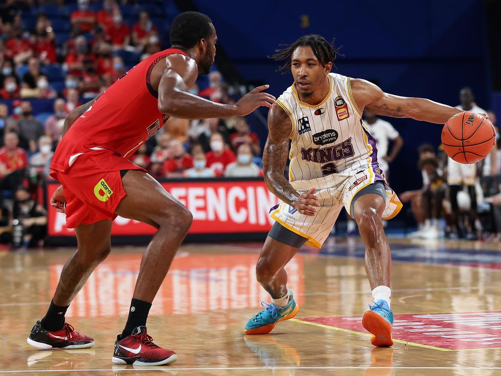 Sydney Kings guard Jaylen Adamsthe NBL MVP is right in the mix to win the NBL MVP. Picture: Getty Images