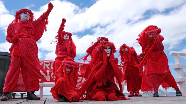 Extinction Rebellion protesters. Picture: Mark Wilson