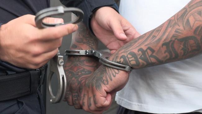 Two high-ranking Rebels bikies were arrested on Tuesday. Picture: Police Media