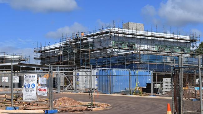 The Federal Court has dished out a fine to the CFMMEU and three of its officials for attempting to shut down construction at the Palmerston Police Station. Picture: Katrina Bridgeford.