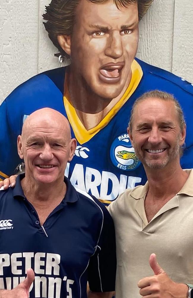 Justin Hemmes couldn’t make a visit to Parramatta without visiting Peter Wynn. Picture: Instagram