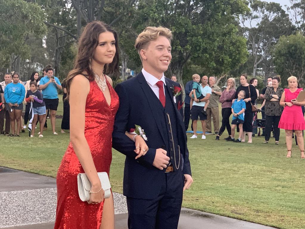 The students arrive at the St James Lutheran College formal.