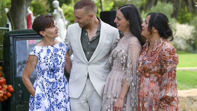 Paul Vasileff with family at the launch. Picture: Mark Brake