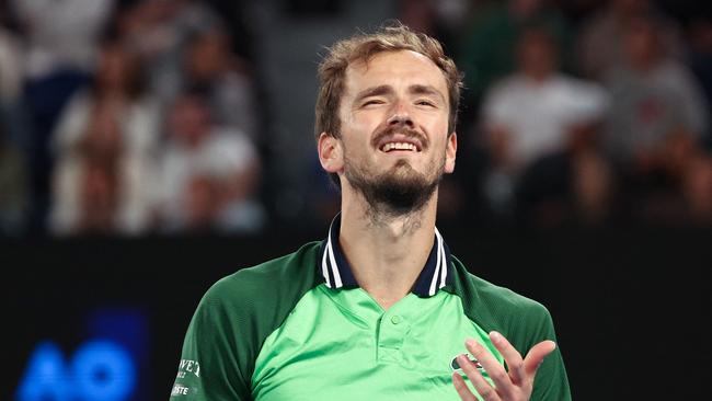 Russia's Daniil Medvedev has sent this semi final to a third set. Picture: David Gray / AFP)