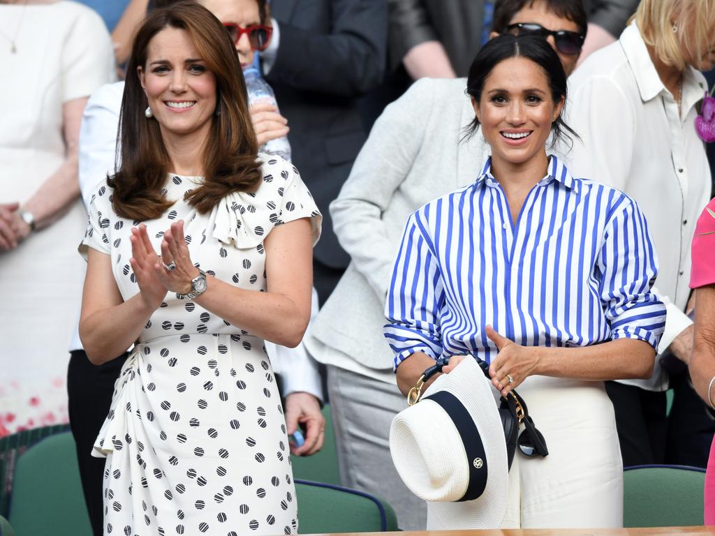 Meghan attending Wimbledon with the woman she once called ‘Princess Kate”. Picture: Karwai Tang/WireImage