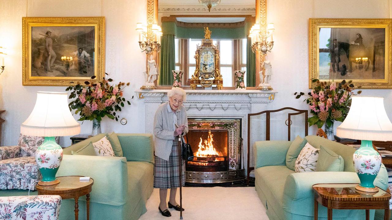 one of the last photos of Queen Elizabeth II, taken just two days ago. Picture: Jane Barlow/Pool/AFP