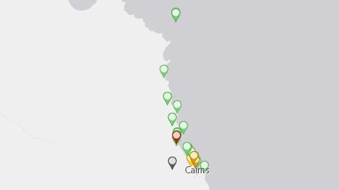 According to the Queensland Department of Environment and Science'&#128;&#153;s Crocodile Dashboard, at least 13 crocodiles have been sighted in the Cairns region in the 30 days to January 14, 2023. Picture: Supplied