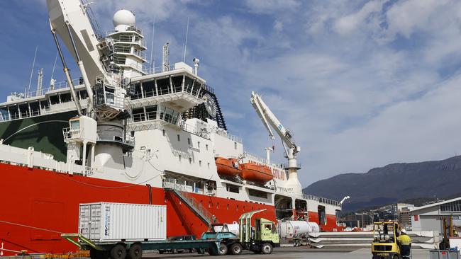 Start of the Antarctic season with the RSV Nuyina to depart on a resupply voyage to Davis research station. Picture: Nikki Davis-Jones