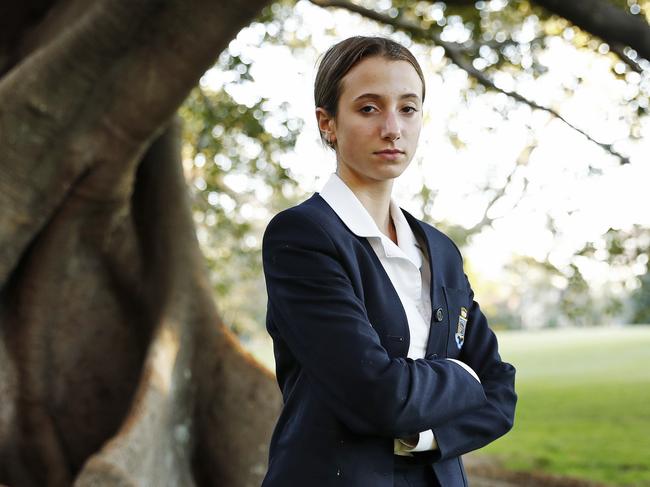 Year 11 student Chloe advocated for a change to the way sex education was taught in her school. Picture: Sam Ruttyn