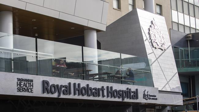 The Royal Hobart Hospital K-Block entrance. Picture: Linda Higginson