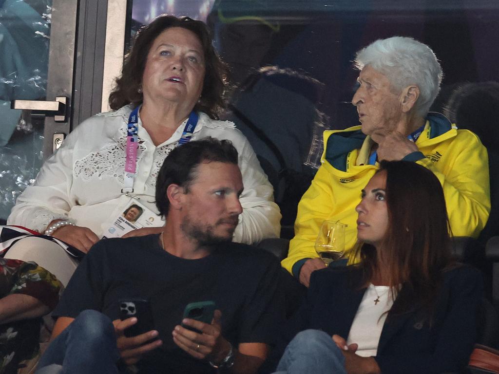 Gina Rinehart (l) has made it clear she wants to see the best coaching Australia’s Olympians. Picture: Adam Head