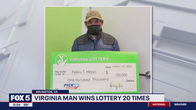 Virginia man wins 0K with 20 winning lottery tickets