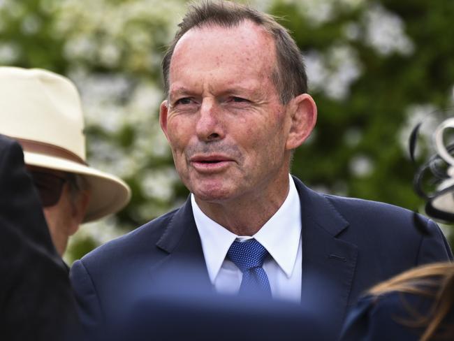 Former prime minister Tony Abbott praised Pell as a great leader. Picture Martin Ollman