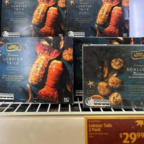 Aldi sold lobster tails again for Christmas last year. Picture: Rebekah Scanlan