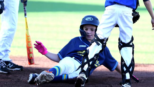 Junior baseball spread - Deakin Blues v Guild-Lara.  Picture: Mike Dugdale
