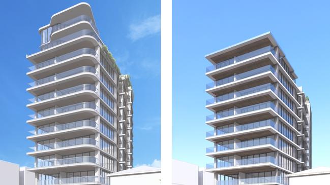 Changes in height proposed for a beachfront residential tower at Jefferson Lane in Palm Beach on the Gold Coast.