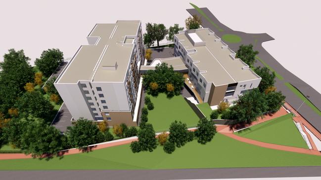 Artist impression of the proposed ECH aged-care complex in Modbury.