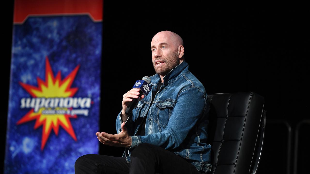 Hollywood star John Travolta during his Q&amp;A at Supanova in Adelaide. Picture: Tom Huntley