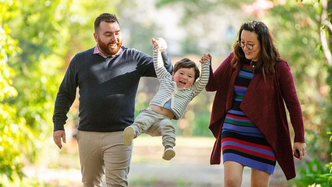 Smiles Inclusive shareholders Jonathan Hamilton and Dr Jade Sun, pictured with their son William Hamilton, have lost a substantial amount of money due to the problems at the dental roll-up. Picture: Mark Stewart