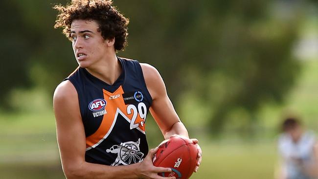 Jake Riccardi has attracted interest from AFL clubs in the lead up to the draft. Picture: David Smith.