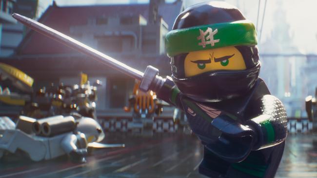 Lloyd (voiced by Dave Franco) in a scene from animated adventure film The Lego Ninjago Movie.