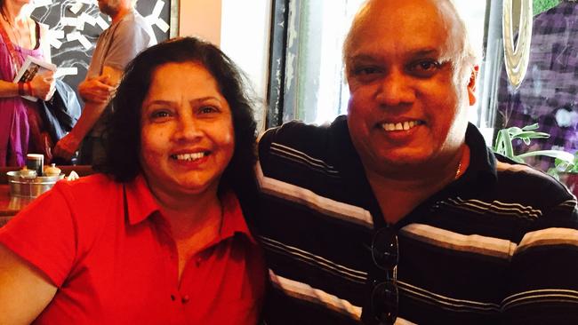 Ranjith Peiris, 57, and his wife Ann. Picture: Supplied