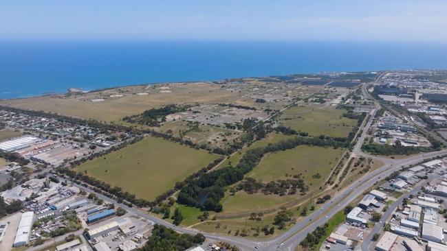 How the empty land at Port Stanvac looks now. Supplied