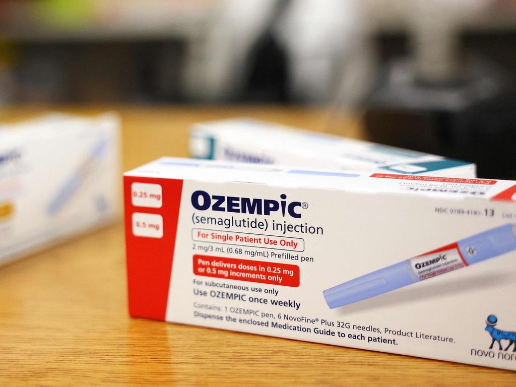 Boxes of the authentic diabetes drug Ozempic. Picture: AFP