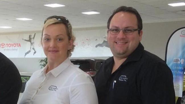 GKirsty and Andrew Thew in their Queensland One Homes uniforms.