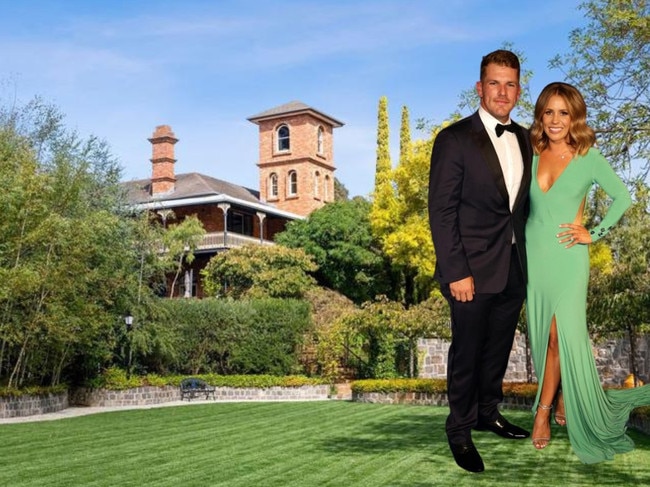 The venue where Aaron Finch tied the knot is for sale.