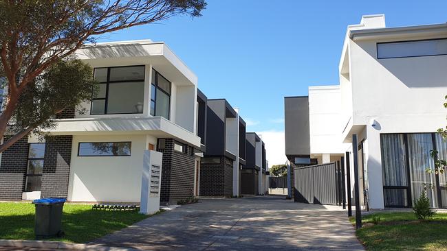 The Urban Development Institute of SA says urban infill in existing suburbs – such as that above – is not making housing more affordable. Picture: Renato Castello