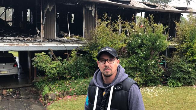 Deke Rayner-Harvey, joined with a group of neighbours to help rescue an elderly couple from the first floor of their burning home in Dublin Ave, Killarney Heights, before firefighters arrived. Picture: Jim O'Rourke