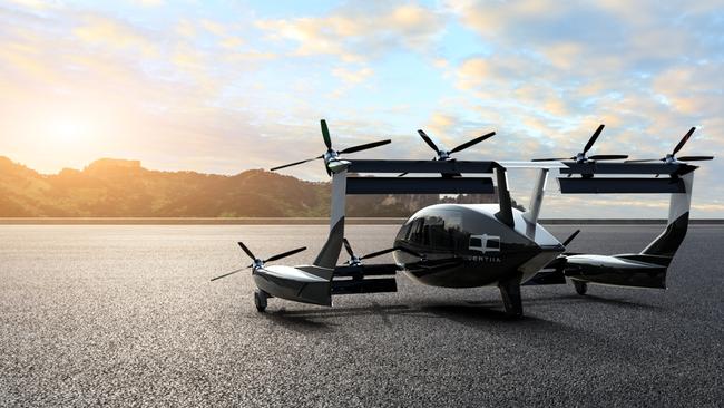 AMSL Aero's Vertiia, the world's first passenger capable hydrogen Vertical Take Off and Landing Aircraft, developed in Australia. Picture: AMSL Aero. ,