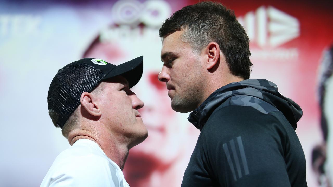 Paul Gallen will face-off against the younger, taller and heavier Darcy Lussick on Wednesday night. Picture: No Limit Boxing/Brett Costello