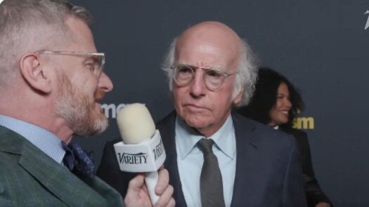 This is the reaction you can expect if you ask Larry David to do his best catchphrase for you.