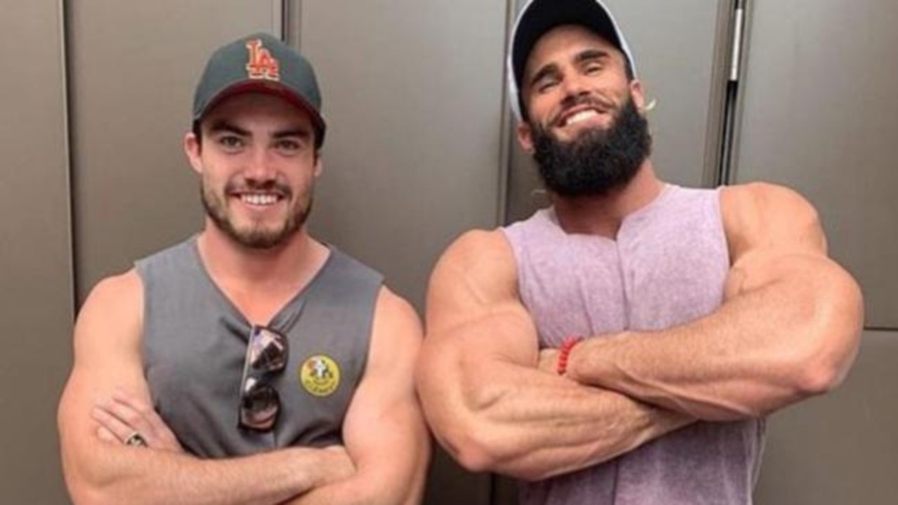 Edward von Moger with his brother Calum von Moger. Picture: Instagram.