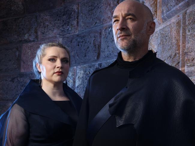 Opera QueenslandÃs Jose carbo and Anna-Louise Cole as Macbeth and Lady Macbeth, QPAC Brisbane. Picture: Liam Kidston