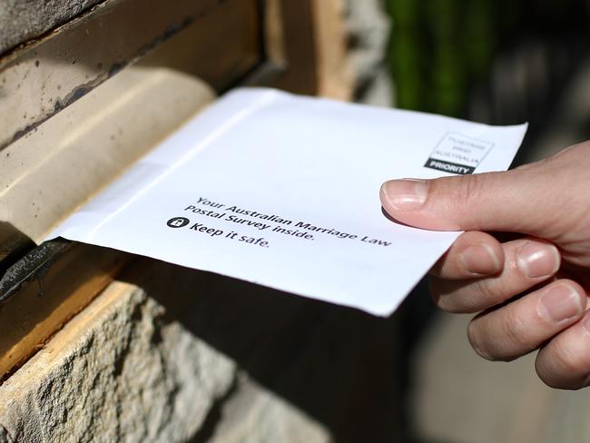 The postal survey has sparked an outpouring of vitriol from both sides of the debate. Picture: Cameron Spencer/Getty Images.