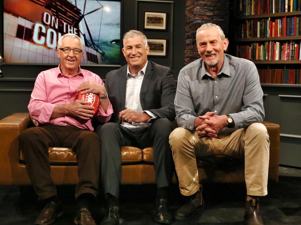 Sheahan, Healy and Walls were the original On The Couch trio. Picture: Michael Klein