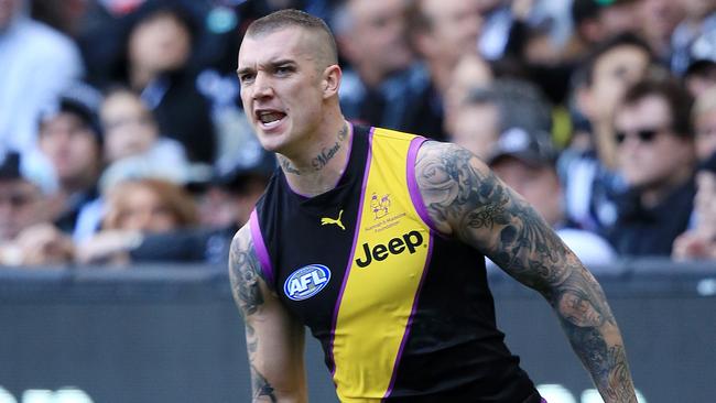 Dustin Martin is believed to be the AFL’s highest-paid player. Picture: Mark Stewart