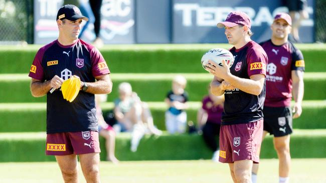 Queensland coach Billy Slater is considering a late change to the Maroons line-up. Picture: Richard Walker