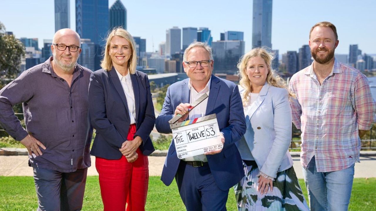 Honourable David Templeman (centre) and Alison Hurbert Burns (second from right) announce Season 3 of the Twelve will be filmed in WA. Picture: Liang Xu