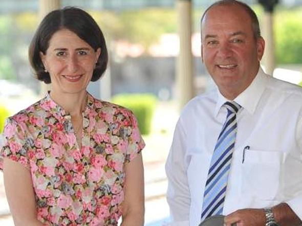 Undated picture of Gladys Berejiklian with disgraced MP Daryl Maguire