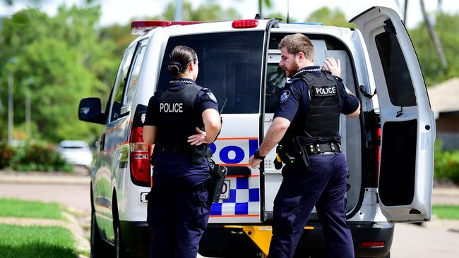 A man’s continued domestic violence abuse of his mother has finally landed him in jail. Generic image of an arrest pictured. Picture: Alix Sweeney