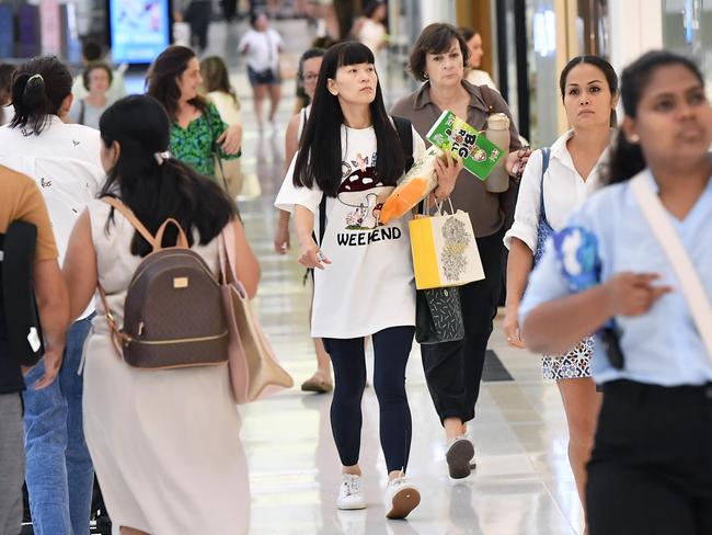 Black Friday shopping at Indooroopilly Shopping Centre. Picture: Patrick Woods.