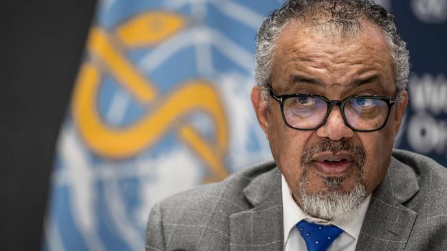 WHO Director-General Tedros Adhanom Ghebreyesus was at Yemen’s Sanaa Airport when it was bombed by Israel. (Photo by Fabrice COFFRINI / AFP)